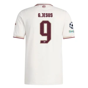 Arsenal FC Fußballtrikot Gabriel Jesus #9 2025-26 Champions League Ausweichtrikot Herren