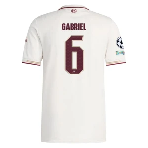 Arsenal FC Fußballtrikot Gabriel Magalhães #6 2025-26 Champions League Ausweichtrikot Herren