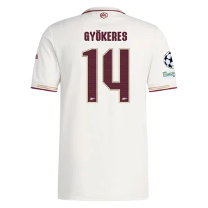 Arsenal FC Fußballtrikot Gyokeres #14 2025-26 Champions League Ausweichtrikot Herren