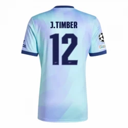 Arsenal FC Fußballtrikot J. Timber #12 2024-25 UCL Ausweichtrikot Herren