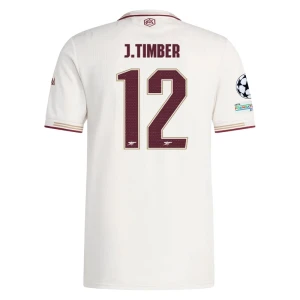 Arsenal FC Fußballtrikot J. Timber #12 2025-26 Champions League Ausweichtrikot Herren