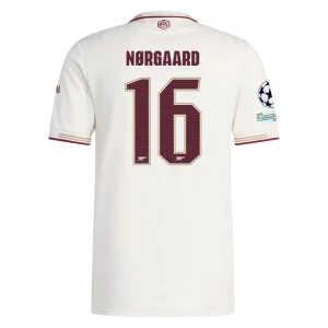 Arsenal FC Fußballtrikot Norgaard #16 2025-26 Champions League Ausweichtrikot Herren