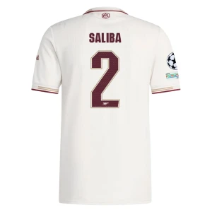 Arsenal FC Fußballtrikot William Saliba #12 2025-26 Champions League Ausweichtrikot Herren