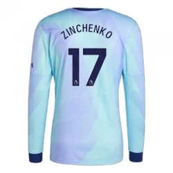 Arsenal FC Fußballtrikot Zinchenko #17 2024-25 Ausweichtrikot Herren Langarm