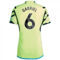 Arsenal FC Fußballtrikots 2023-24 Gabriel #6 Auswärtstrikot Herren
