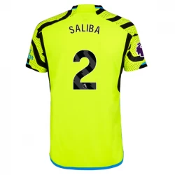 Arsenal FC Fußballtrikots 2023-24 Saliba #2 Auswärtstrikot Herren
