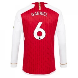 Arsenal FC Gabriel #6 Fußballtrikots 2023-24 Heimtrikot Herren Langarm