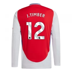 Arsenal FC J. Timber #12 Fußballtrikot 2024-25 Heimtrikot Herren Langarm