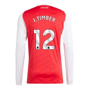Arsenal FC J. Timber #12 Fußballtrikot 2025-26 Heimtrikot Herren Langarm