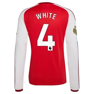 Arsenal FC White #4 Fußballtrikot 2026-27 Heimtrikot Herren Langarm
