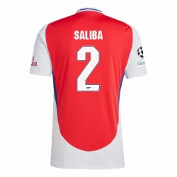 Arsenal FC William Saliba #2 Fußballtrikot 2024-25 UCL Heimtrikot Herren
