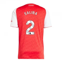Arsenal FC William Saliba #2 Fußballtrikot 2025-26 Heimtrikot Herren