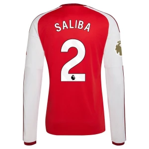 Arsenal FC William Saliba #2 Fußballtrikot 2026-27 Heimtrikot Herren Langarm
