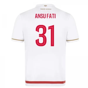 AS Monaco Ansu Fati #31 Fußballtrikot 2025-26 Heimtrikot Herren