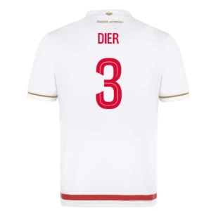 AS Monaco Dier #3 Fußballtrikot 2025-26 Heimtrikot Herren