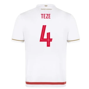 AS Monaco Teze #4 Fußballtrikot 2025-26 Heimtrikot Herren