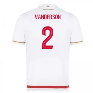 AS Monaco Vanderson #2 Fußballtrikot 2025-26 Heimtrikot Herren