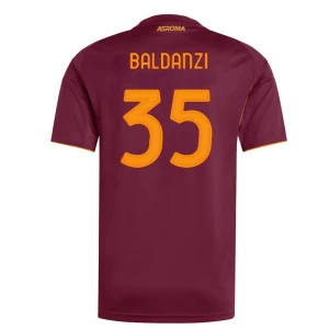 AS Roma Baldanzi #35 Fußballtrikot 2025-26 Heimtrikot Herren