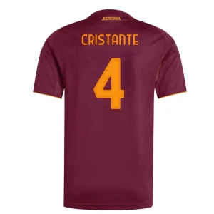 AS Roma Cristante #4 Fußballtrikot 2025-26 Heimtrikot Herren