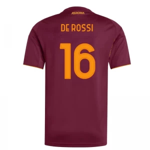 AS Roma De Rossi #16 Fußballtrikot 2025-26 Heimtrikot Herren