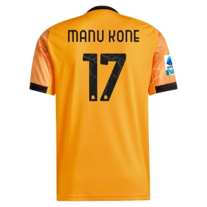 AS Roma Fußballtrikot 2025-26 Manu Kone #17 Auswärtstrikot Herren