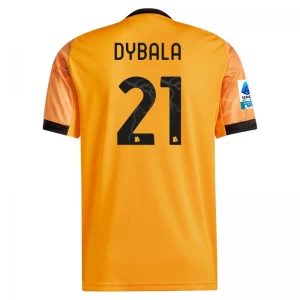 AS Roma Fußballtrikot 2025-26 Paulo Dybala 21 2025-26 Away Auswärtstrikot Herren