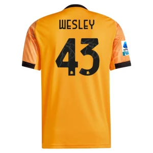 AS Roma Fußballtrikot 2025-26 Wesley #43 Auswärtstrikot Herren
