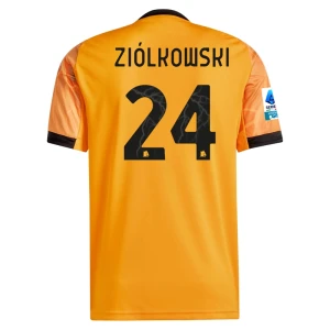 AS Roma Fußballtrikot 2025-26 Ziolwski #24 Auswärtstrikot Herren
