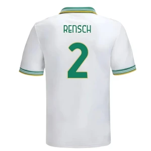 AS Roma Fußballtrikot Rensch #2 2025-26 Ausweichtrikot Herren