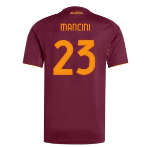 AS Roma Mancini #23 Fußballtrikot 2025-26 Heimtrikot Herren