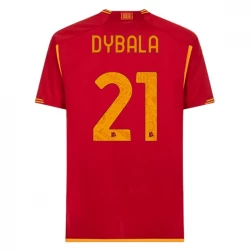AS Roma Paulo Dybala #21 Fußballtrikots 2023-24 Heimtrikot Herren