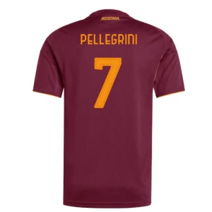 AS Roma Pellegrini #7 Fußballtrikot 2025-26 Heimtrikot Herren