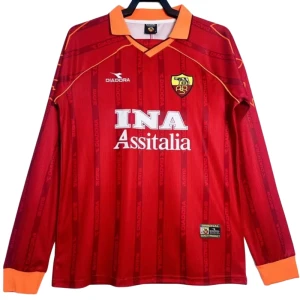 AS Roma Retro Trikot 1999-00 Heim Herren Langarm