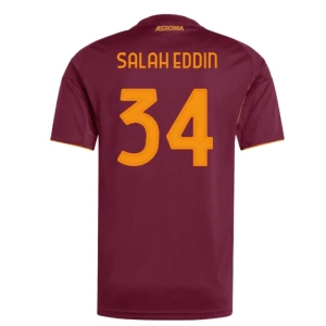 AS Roma Salah Eddin #34 Fußballtrikot 2025-26 Heimtrikot Herren