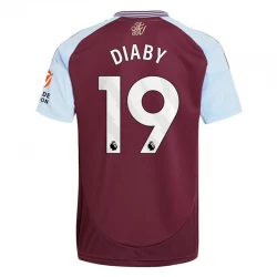 Aston Villa Diaby #19 Fußballtrikot 2024-25 Heimtrikot Herren