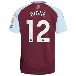 Aston Villa Digne #12 Fußballtrikot 2024-25 Heimtrikot Herren