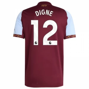Aston Villa Digne #12 Fußballtrikot 2025-26 Heimtrikot Herren