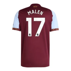 Aston Villa Donyell Malen #17 Fußballtrikot 2025-26 Heimtrikot Herren