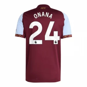 Aston Villa Onana #24 Fußballtrikot 2025-26 Heimtrikot Herren