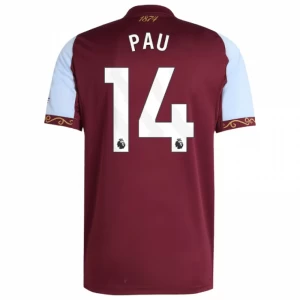 Aston Villa Pau #14 Fußballtrikot 2025-26 Heimtrikot Herren