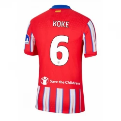 Atlético Madrid Koke #6 Fußballtrikot 2024-25 UCL Heimtrikot Herren