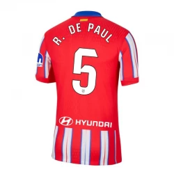 Atlético Madrid R. De Rodrigo De Paul #5 Fußballtrikot 2024-25 Heimtrikot Herren