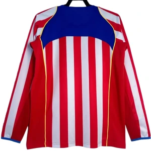 Atlético Madrid Retro Trikot 2004-05 Heim Herren Langarm