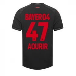 Bayer 04 Leverkusen Aourir #47 Fußballtrikots 2023-24 Heimtrikot Herren