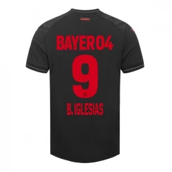 Bayer 04 Leverkusen B. Iglesias #9 Fußballtrikots 2023-24 Heimtrikot Herren
