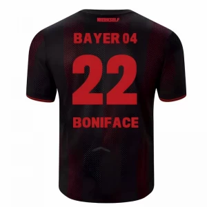 Bayer 04 Leverkusen Boniface #22 Fußballtrikot 2025-26 Heimtrikot Herren