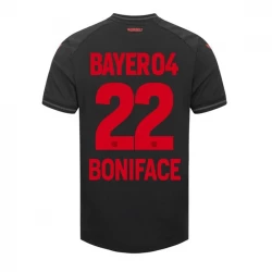 Bayer 04 Leverkusen Boniface #22 Fußballtrikots 2023-24 Heimtrikot Herren