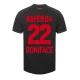 Bayer 04 Leverkusen Boniface #22 Fußballtrikots 2023-24 Heimtrikot Herren
