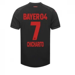 Bayer 04 Leverkusen Chicharito #7 Fußballtrikots 2023-24 Heimtrikot Herren