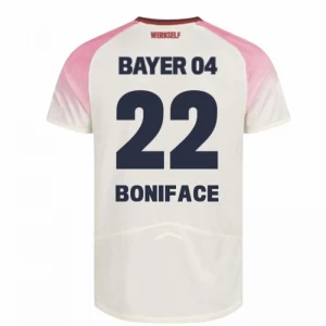 Bayer 04 Leverkusen Fußballtrikot 2025-26 Boniface #22 Auswärtstrikot Herren